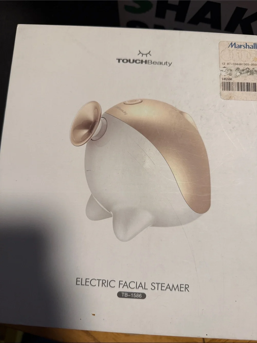Electric Facial Steamer in White & Gold